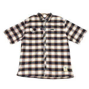 5ive Jungle & Co NYC Walk of Life Plaid Short Sleeve Button Up Shirt Men's 5XL